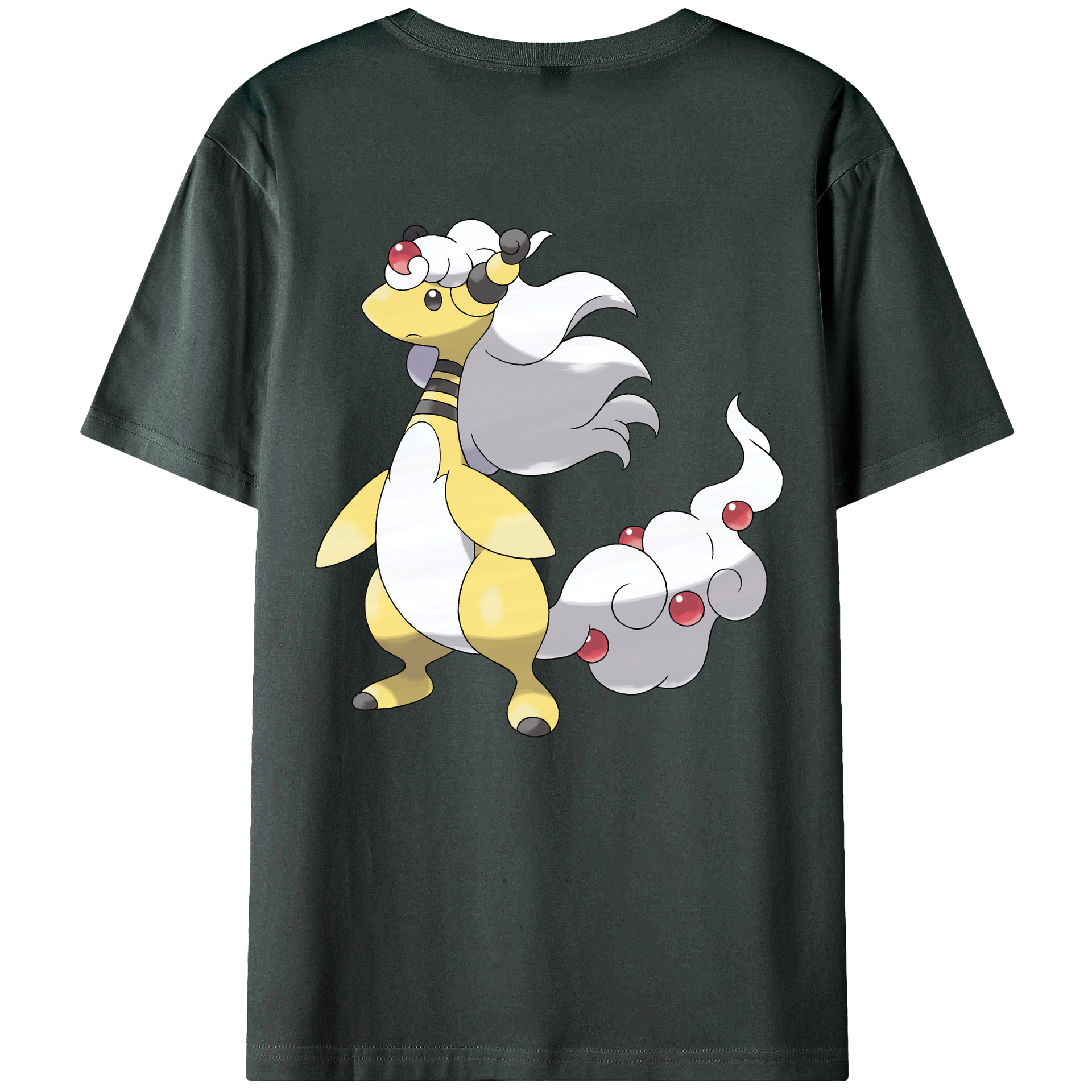 （画像用） ポケットモンスター Pokémon 綿100％ メンズ半袖Tシャツ（バックプリント） 通気性